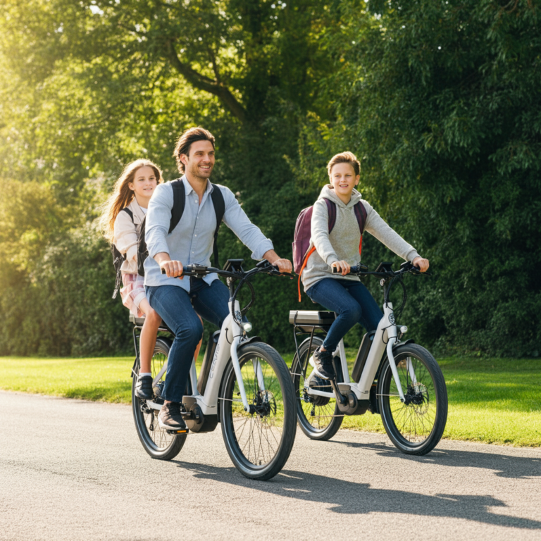 mobilité urbaine en famille se déplacer en famille vélo cargo vélo electrique familial